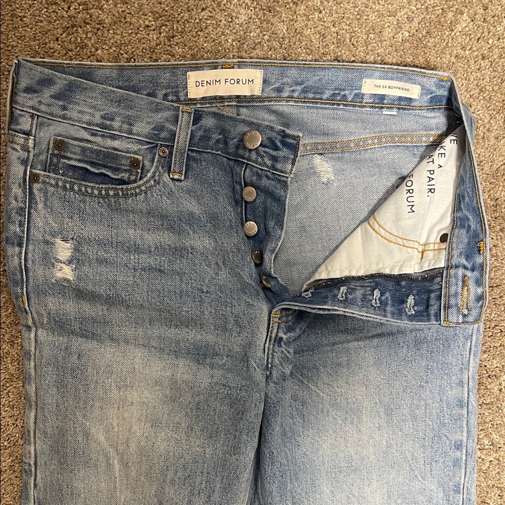 Denim Forum Button-Fly Jeans